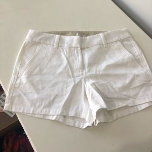 White j crew shorts